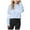 Z3-Blue, variant on Linfrsh Girls Crop Tops Kids Hoodies Letter Print Striped Shirts Long Sleeve Cropped Casual Pullover Fashion Sweatshirts Blue,3-4 Y