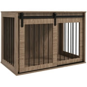 PawHut Dog Crate Furniture for Large Sized Dog, 39" x 23" x 24", Brown