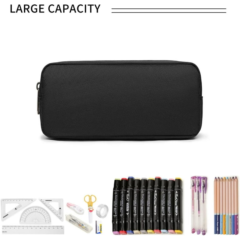 Della Gao Big Capacity Pencil Case, Durable Nylon Pencil Bag Aesthetic  Pencil Pouch Travel Simple Stationery Bag Office Organizer Pen Bag for  Adults - Pink - Yahoo Shopping