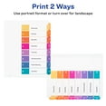 thumbnail image 4 of Avery Ready Index Customizable Table of Contents Multicolor Dividers, 8 Tabs, 4 of 9