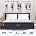 thumbnail image 6 of 12 Inch Twin Size Mattress, Medium Firm Hybrid Mattress with Cooling Gel Memory Foam for Pressure Relief, Mattress in A Box. Black, 6 of 6