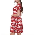 thumbnail image 2 of Vsdgher Maïs Soufflé2 pour Femmes Été 2025 Robes Midi Maxi Décontractées Légères Manches Courtes Col Rond Robe de Plage, 2 of 6