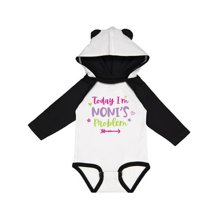 

Inktastic Child Funny Today Im Nonis Problem Gift Baby Girl Long Sleeve Bodysuit