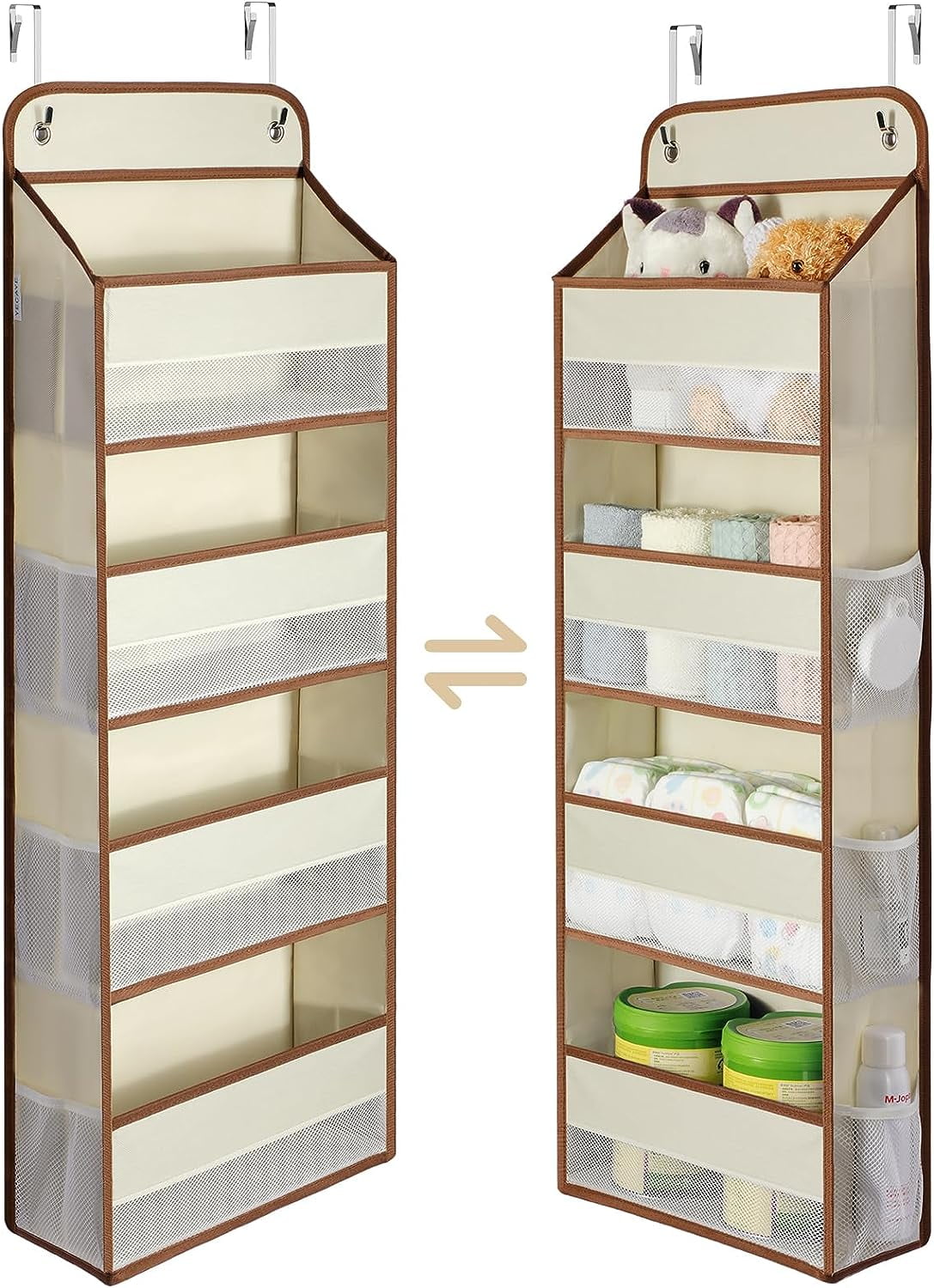1 Pack over the Door Organizer, Yecaye 4 Shelves Hanging Closet Door
