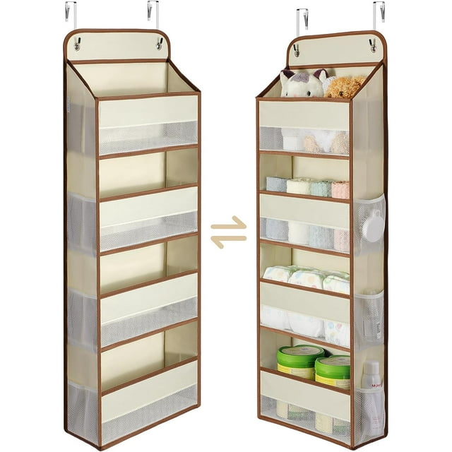 1 Pack over the Door Organizer, Yecaye 4 Shelves Hanging Closet Door
