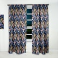 thumbnail image 2 of Designart 'Butterflies On Black' Modern & Contemporary Curtain Panel, 2 of 5