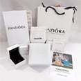 thumbnail image 2 of Pandora Original Caja De Embalaje Pulsera Collar Anillo Charm Bolso de franela La bolsa de asas Joyería Accesorios, 2 of 4
