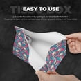 thumbnail image 5 of Lsque happy Skull rose Printed Long Tissue Box Cover Holder, Facial Paper Organizer Dispenser,Triangle with Bottom Belt, PVC Leather Decorative Organizer, 5 of 9