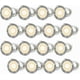 thumbnail image 1 of Waterproof IP67 Outdoor Recessed Spotlight Kit for Wood Terrace 16 Pack LED Spotlights, 1 of 5
