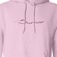 thumbnail image 3 of Inktastic Breast Cancer Survivor Pink Ribbon Adult Hoodie Sweatshirt, 3 of 4