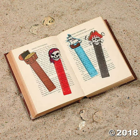 Pirate Bookmarks - Pirate Ruler Bookmarks 48 ct