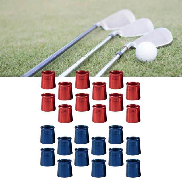 Paquete de 24 Férulas de Golf, Eje de Palo de Golf, Adaptador de Punta Cónica, Punta Cónica de Golf, Accesorios de Ejes de Hierro para Eje de Hierro Y Baoblaze Casquillos de hierro de golf