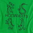 thumbnail image 2 of Harry Potter Literary Crests Women's T Shirt, Kelly Green, Large, 2 of 6
