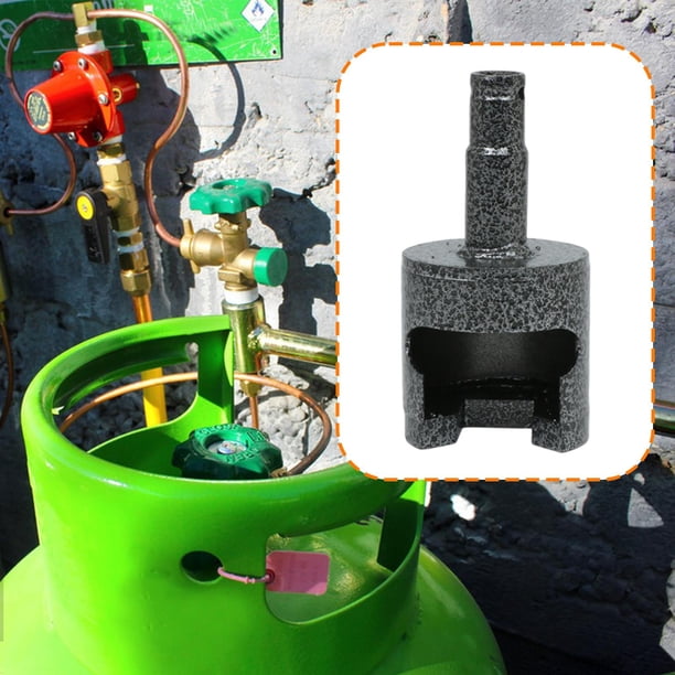 Llave para válvulas de gas licuado, herramienta práctica para trabajos sencillos en válvulas de tanques de gas, cilindros de latas, válvula reductora