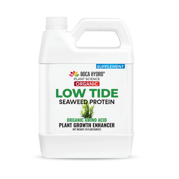 Low Tide Liquid Seaweed Extract – Organic Ascophyllum Nodosum Kelp Fertilizer | Natural Plant Growth Booster with Amino Acids, Humic Acid, Vitamins & Trace Minerals for Stronger Roots, Leaves & Bloom