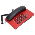 thumbnail image 2 of Desktop Landline, Last Number Redial Corded Telephone  For Office For Home Red, 2 of 8