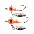 thumbnail image 6 of 50pcs/box Spoon Lead Jig Head Fishing Hooks Crappie Lure Bait Kit Tackle Set, 6 of 15