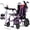 Purple-, variant on QEASET Foldable Electric Wheelchair for Seniors, More flexible than Mobility Scooter, Mobile phone charging, Black