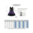 thumbnail image 2 of FASHIONWT Women Halloween One-Piece Lace-Up Sashes Zipper Back Royal Court Strappy Dress, 2 of 4