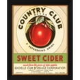 thumbnail image 2 of Retrolabel 12x14 Black Modern Wood Framed Wall Art Titled - Country Club Sweet Cider, 2 of 6