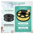 thumbnail image 4 of PLA Meta 3D Filament, 1.75MM No Bubble Warm Color High Liquidity Fast Printing Child Pen Refill 1KG/2KG FDM 3D Printer ,Easy to Use, 4 of 7