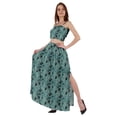 thumbnail image 3 of Bimba 2 Pcs Robe de Plage Aguichant pour Femmes Imprimée Smockée Crop Top & Longue Jupe Ensemble, 3 of 7
