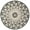 Charcoal/Ivory, variant on SAFAVIEH Novelty Rosalin Geometric Area Rug, Charcoal/Ivory, 9' x 9' Round