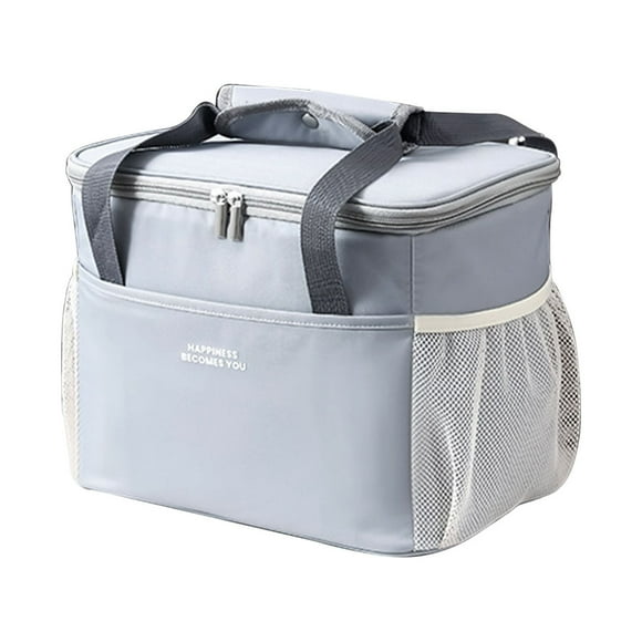 Insulated Cooler Beach Bag Zipper Portable Soft Sided Cooler Bag - Modern Picnic Lunch Bag - Foldable Soft Cooler Insulated and Leak Proof for Travel, Camping, Beach Picnic, Keeps Warm, Cold