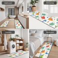 thumbnail image 5 of White Cartoon Dinosaurs Bones Pattern Kitchen Rugs Sets Of 3,Kitchen Runner Rugs Non Skid Washable,Decorative Kitchen Floor Mats for Kitchen,Sink,Laundry,17"x30"+ 17"x47" + 17"x59", 5 of 6