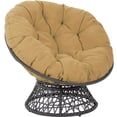 thumbnail image 2 of Needles Solid Outdoor Spun Polyester Papasan Cushion, 48x48x6inch, Cotton Rounded Tufted Oversized Chair Pad Floor Pillow Thick Solid Color for Hammock, 2 of 4