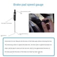 thumbnail image 2 of Fmxomd Car Brake Pad Measuring Tool, Thickness Base Plate Vehicle Brake Pad Gauge with Scale, 5.5" Auto Shoe Tester Detection Pen for External Internal Measuring, Universal Fit, 2 of 6