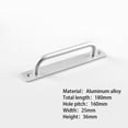 thumbnail image 1 of Wooden Door Balcony Sliding Barn Door Handle Aluminum Alloy Punch-Free Hand, 1 of 7