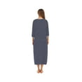 thumbnail image 3 of Womens Robes Dressing Gowns,Women Zipper Robe Short/Long Sleeve Housecoat Soft Zip Up Bathrobe with Pockets Nightwear Sleepwear, 3 of 5