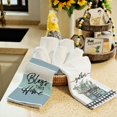 thumbnail image 4 of Eucalyptus Leaves Kitchen Towels Dish Towels Set of 2,Green Bless This Home Hand Towels 18x26 Inch Drying Dishcloth,Farmhouse Home Seasonal Holiday Summer Decorations, 4 of 6