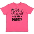 thumbnail image 3 of Inktastic My Best Friend is My Daddy with Hearts Youth T-Shirt, 3 of 5