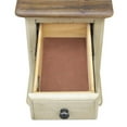thumbnail image 6 of Bowery Hill Transitional Wood Narrow End Table in Cream Puff/Walnut Brown/Black, 6 of 6