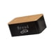 thumbnail image 5 of Contenedor de pan de acero al carbono, contenedor de almacenamiento de pan, contenedor de almacenamiento de pan hermético multiusos con tapa para desp negro, 5 of 9