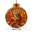 thumbnail image 6 of Mivyn Glowing Christmas Story Ornament, 3.15" Light-Up Mini Holiday Scene with Warm LED Light, Festive Keepsake Gift for Home Christmas Party Decoration,1PCS,, 6 of 7