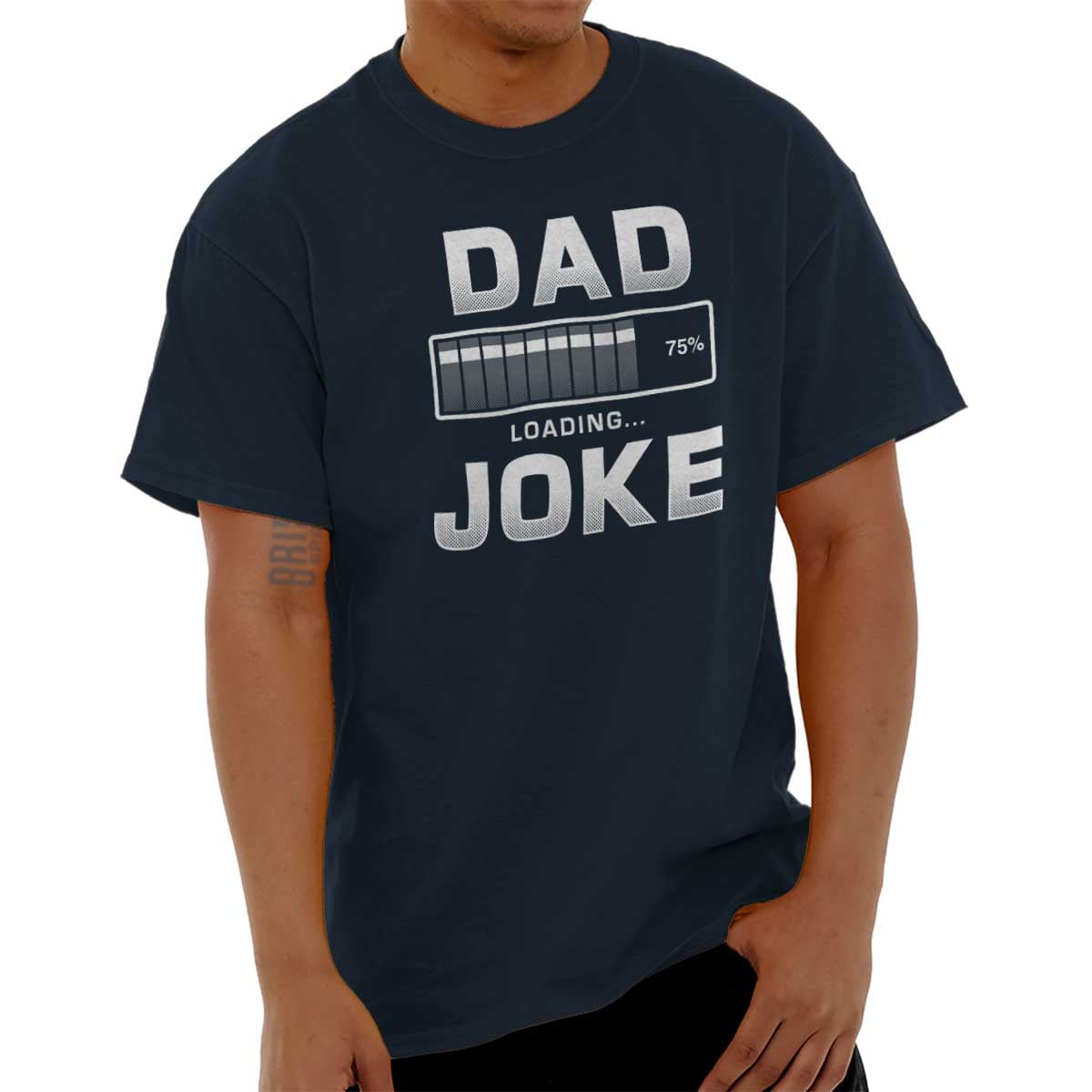 Brisco Brands - Brisco Brands Dad Joke Loading Fathers Day Mens Short Sleeve T-Shirt - Walmart.com