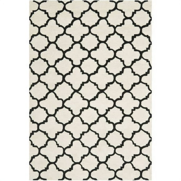 SAFAVIEH Chatham CHT717A Handmade Ivory / Black Rug
