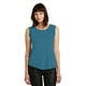 thumbnail image 1 of Playera de cuello redondo de jersey de satén con mangas casquillo para mujer, pavo real, talla mediana Ropa alternativa 04013C1-433, 1 of 1