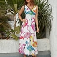 thumbnail image 4 of Flamingo Pattern Art Sleeveless Dress Women's Summer Suit Dresses for Women 2025 Luxury Party Dress, 4 of 7
