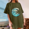 thumbnail image 2 of IROINNID Womens Short Sleeve Summer Beach Graphic Printed Women Casual Top Pullover T-shirt Under 10$, 2 of 7