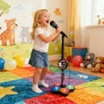 thumbnail image 4 of Yucurem 2026 Star Microphone with Stand, All in One Microphone Toy for Birthday Parties Singing, Portable Karaoke Machine for Singing, Music Play for Kids (Black), 4 of 6
