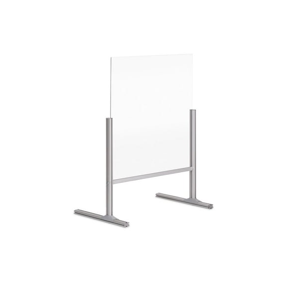 PROTECTOR GLASS TRANSPARENT COUNTERTOP WITH  25.6''X24'' PANEL