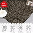 thumbnail image 5 of HOMERRY 5' x 7' Modern Rugs for Bedroom Imitation Braided Pattern Soft Carpet, Brown, 5 of 5