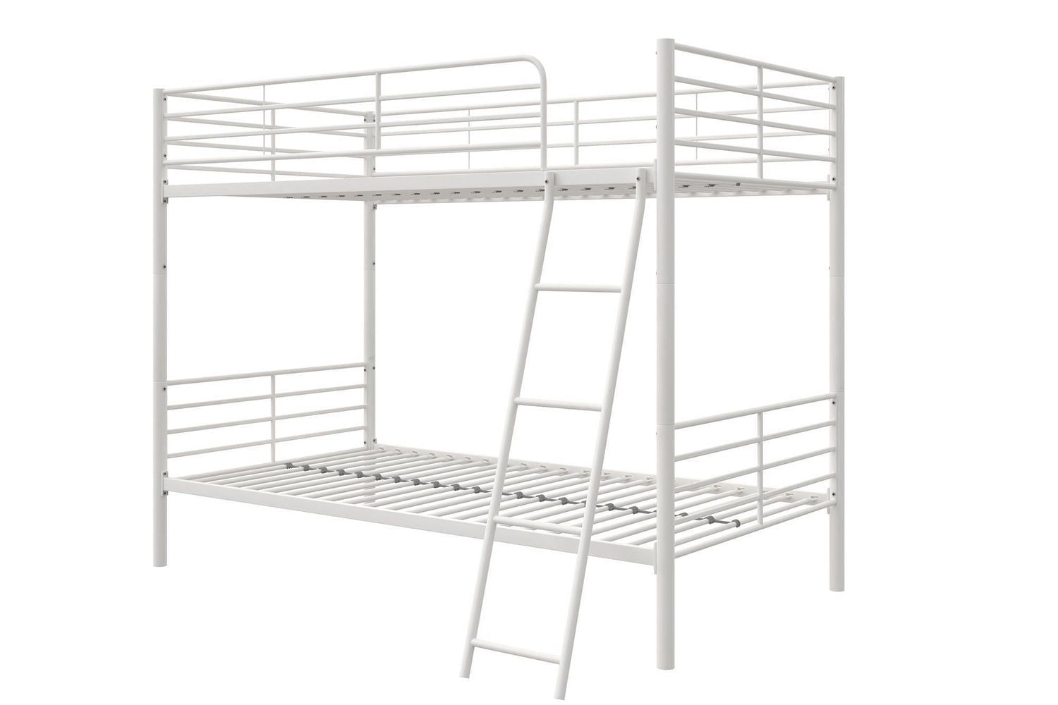 Convertible Twin over Twin Metal Bunk Bed
