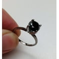 thumbnail image 4 of Pompeii 2ct Black Diamond Solitaire Engagement Ring 14K Black Gold (Black,), 4 of 4