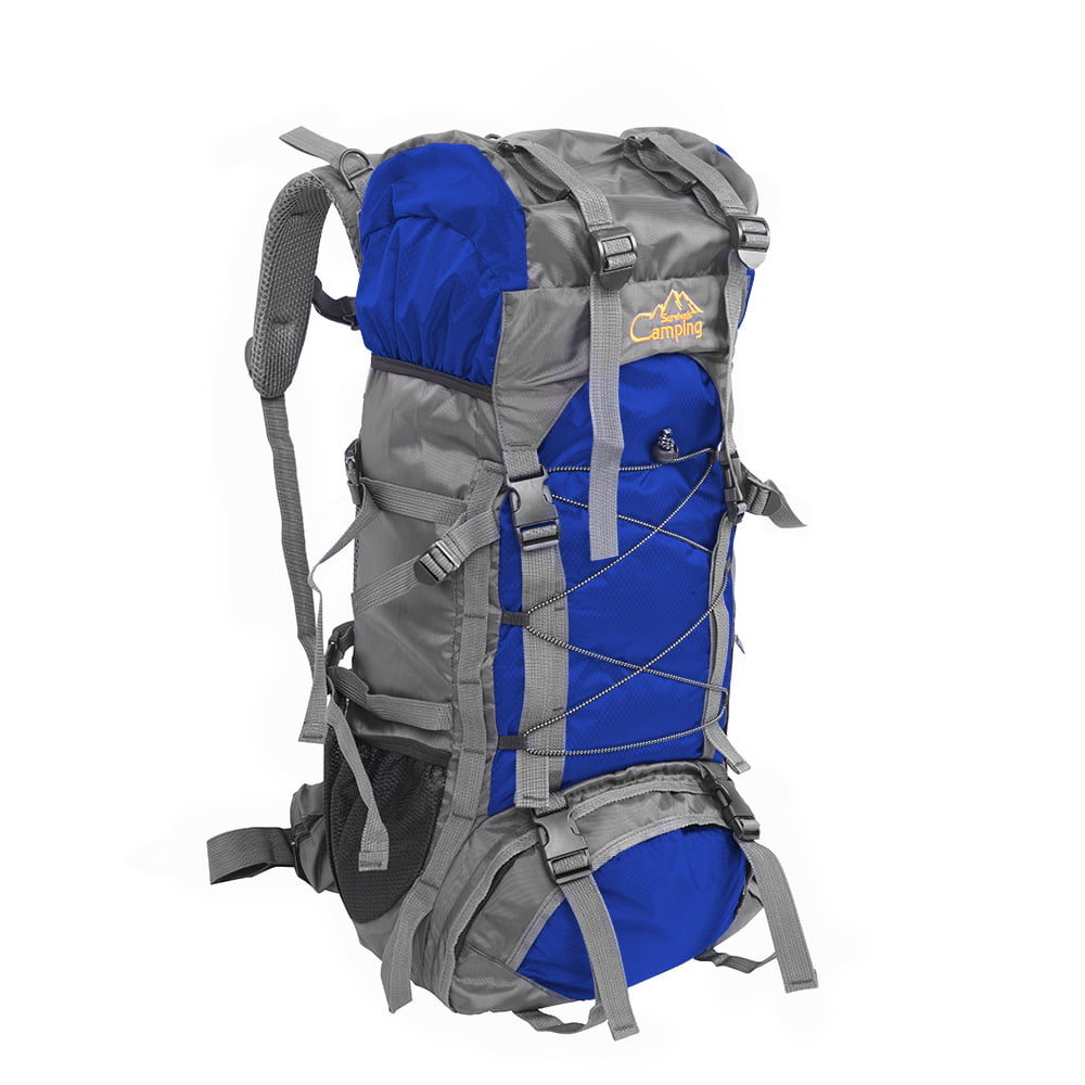 60L Mens Womens Waterproof Backpack Rucksack Trekking Hiking Camping School Bag 