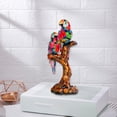 thumbnail image 2 of Estatua de loro Zulema escultura de pájaro artesanía de resina para pareja, 2 of 8